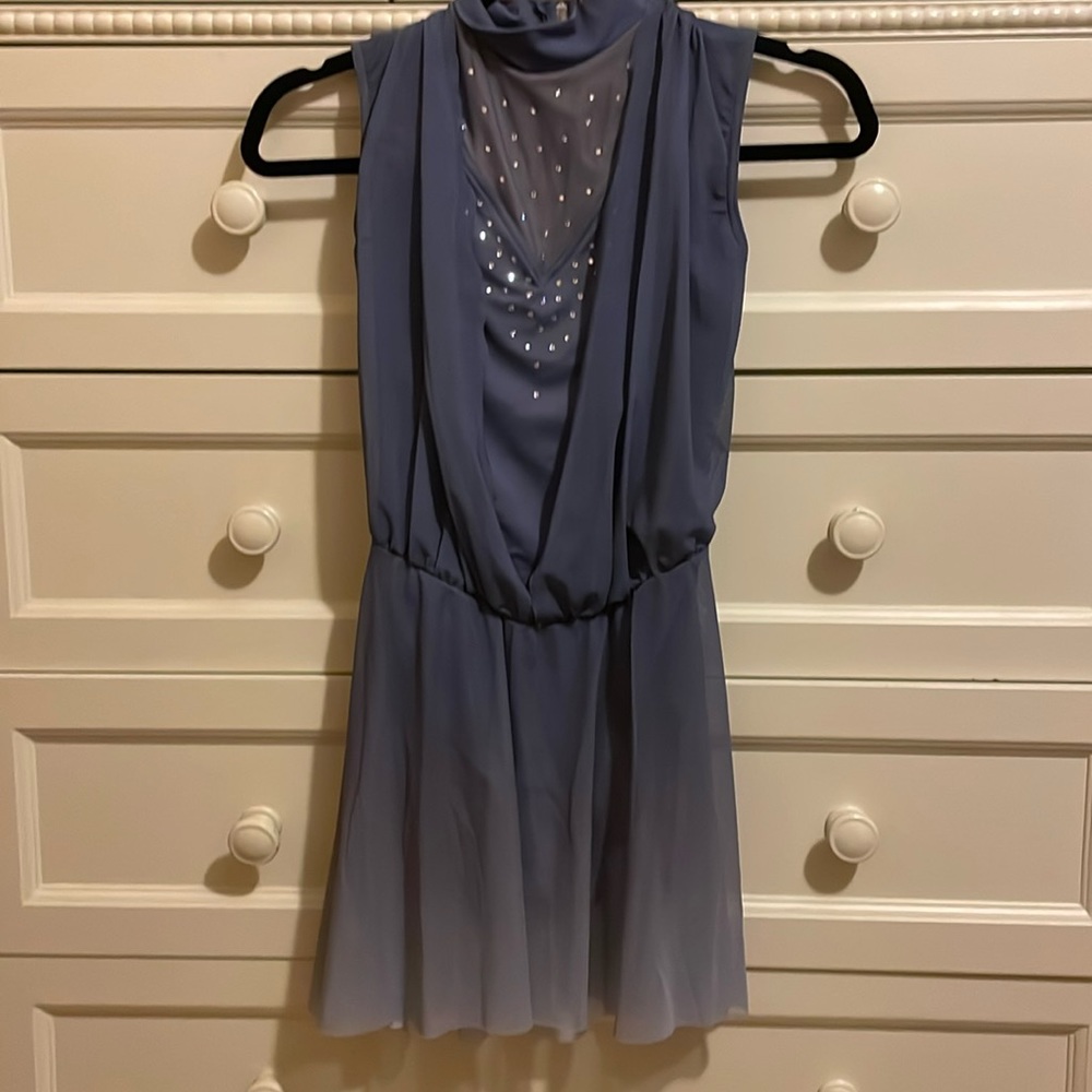 Dark Blue Open Back Ballet or Lyrical Costume